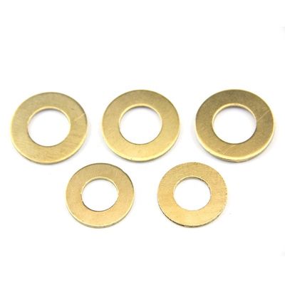 High Tolerance 0.02mm Brass Flat Washer with 100% QC Inspection and Customized Sizes for Machinery Applications